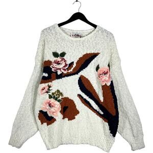 Women's Roses Pullover Sweater